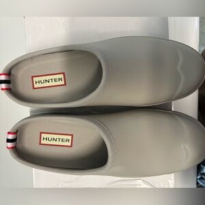 Hunter Grey Slip-On Rain Clogs